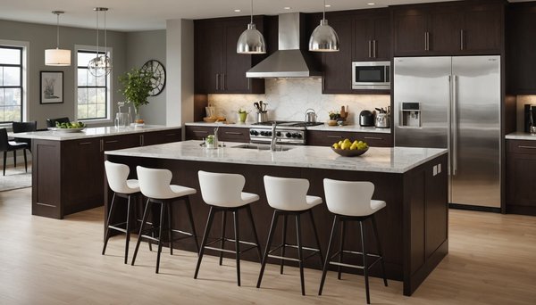 Chaise haute pour îlot central : confort & design modernes